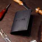 Обложка на паспорт женская черная Home
