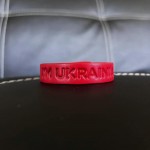 Мужской браслет красный I'm Ukrainian