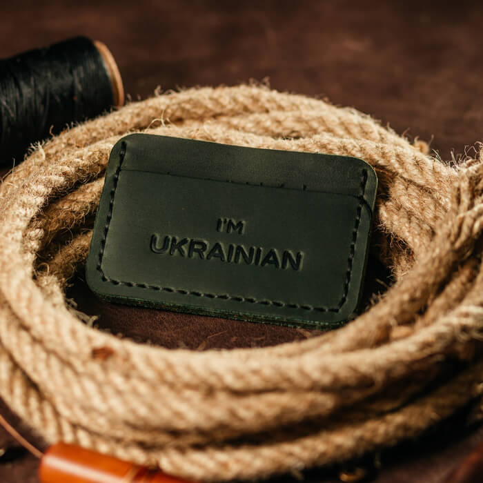 Картхолдер зеленый I'm Ukrainian