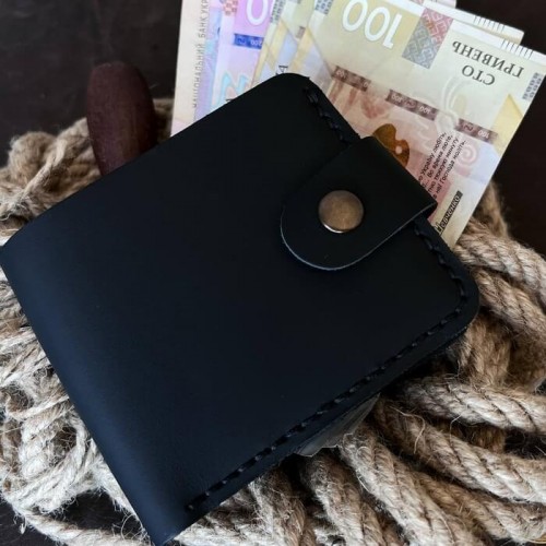 Мужской кошелек Бифолд Сиэтл черный