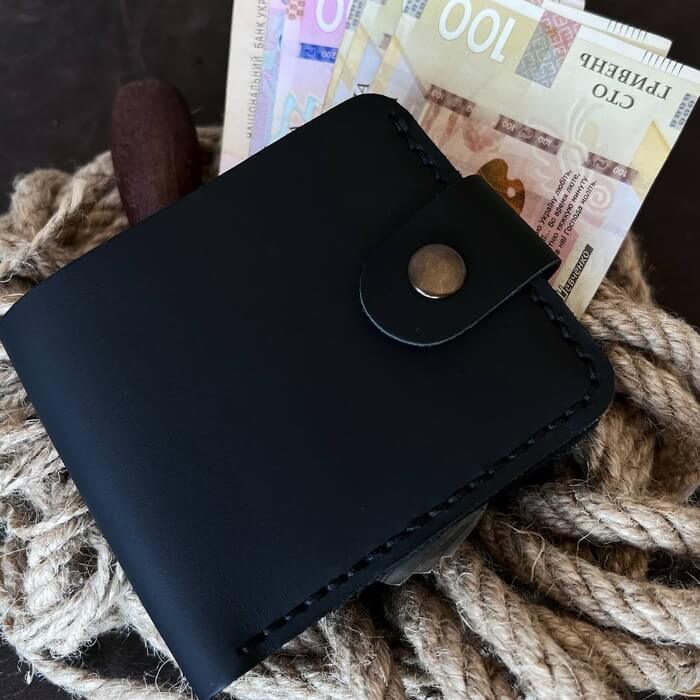 Мужской кошелек Бифолд Сиэтл черный