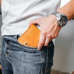 Мужской кошелек Бифолд рыжий