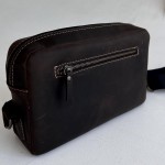 Мужская кожаная сумка через плечо New York коричневая