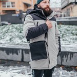 Мужская кожаная сумка через плечо Канзас