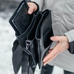 Мужская кожаная сумка через плечо Канзас