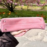 Женская сумка замшевая Аляска розовая