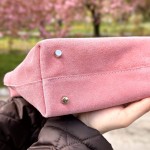 Женская сумка замшевая Аляска розовая