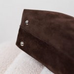 Женская сумка замшевая Аляска коричневая