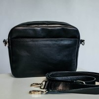 Женская сумка Джорджия гладкая черная