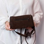 Женская сумка замшевая Невада коричневая