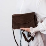 Женская сумка замшевая Невада коричневая