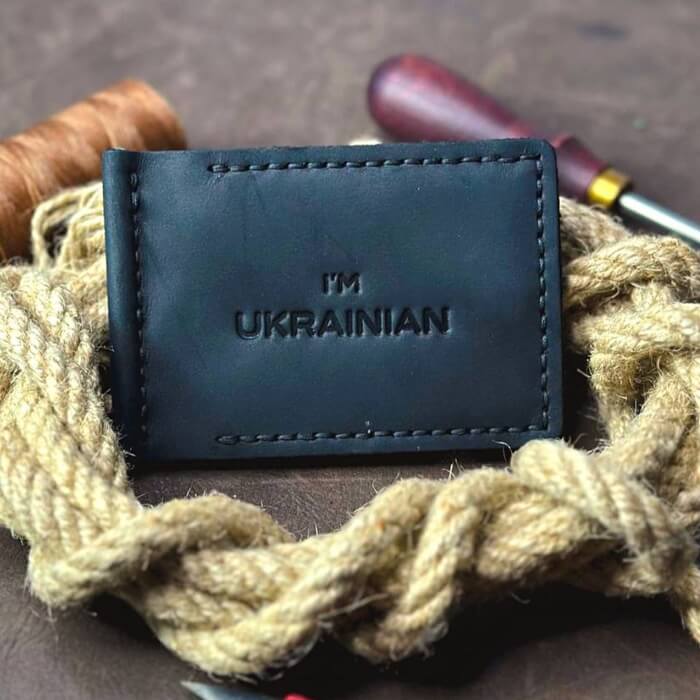 Зажим для денег черный I'm Ukrainian