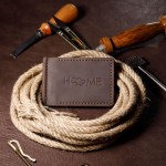 Зажим для денег коричневый Home