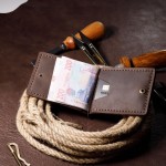Зажим для денег коричневый MNS