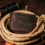 Зажим для денег коричневый Superman